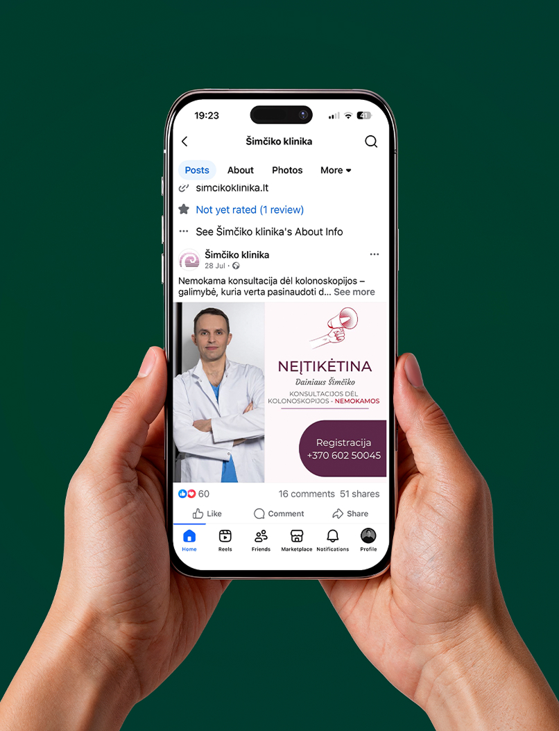 Šimčiko klinika, paslaugos pavadinimas.